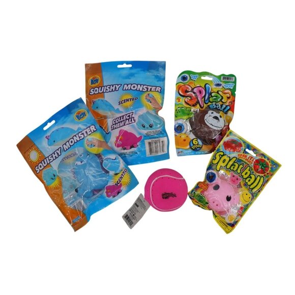 Kid’s Stuff Squishy Monster Scented (2 pk), Splat Ball (2 pk), and Aqua Splash D - Picture 3 of 5